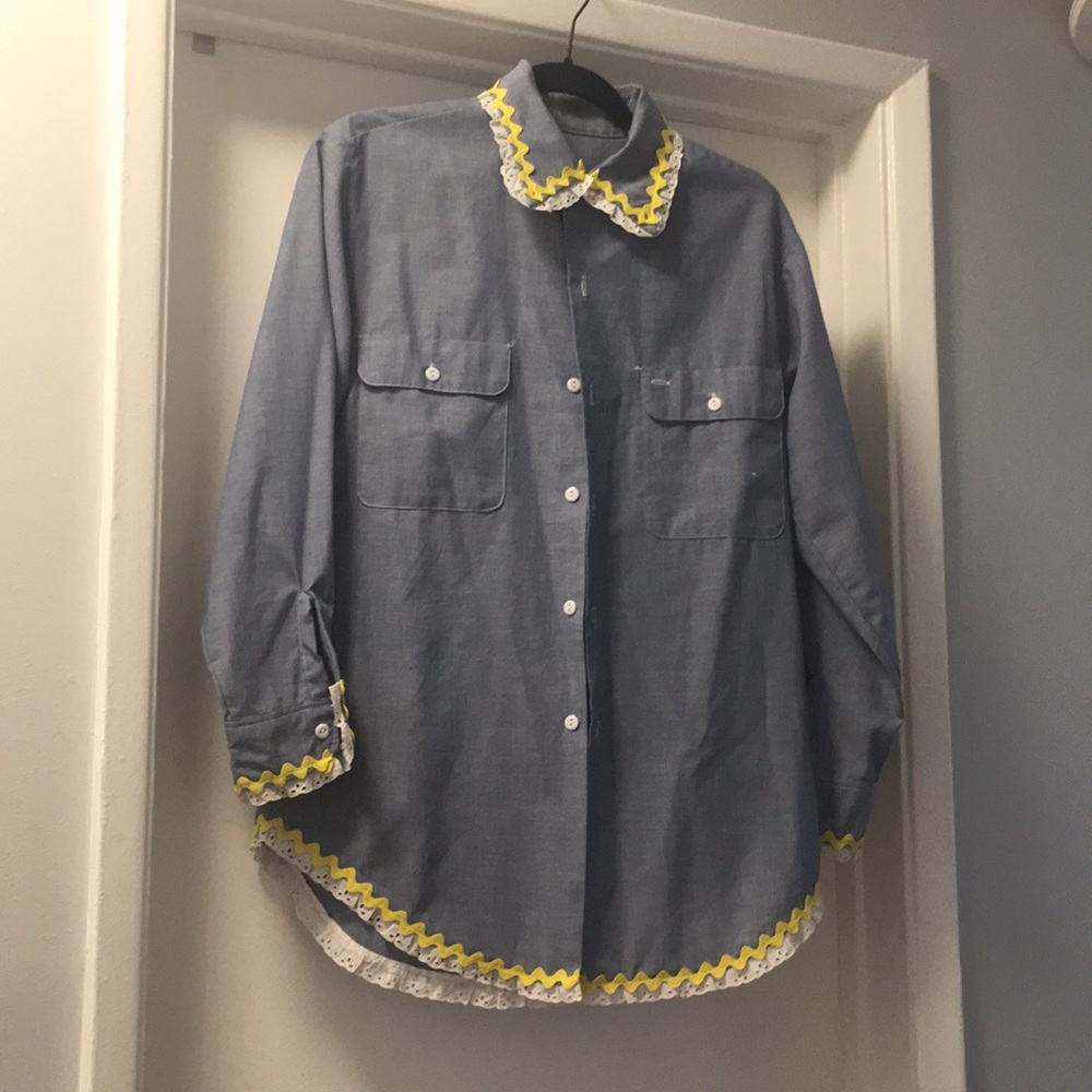 Unique Jean button down